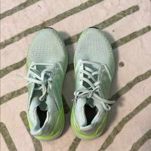 adidas Light Mint Green Women's Running Shoes with Neon Accent